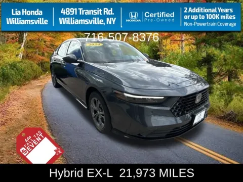 Gray 2024 Honda Accord Hybrid EX-L for sale in Buffalo, NY