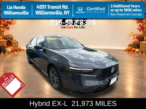 Gray 2024 Honda Accord Hybrid EX-L for sale in Buffalo, NY