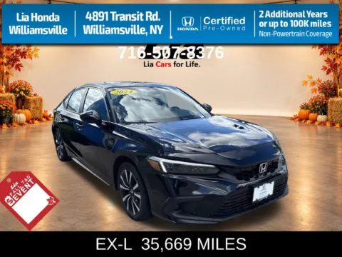 Black 2024 Honda Civic EX-L for sale in Buffalo, NY