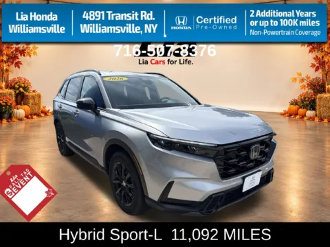 Silver 2026 Honda CR-V Hybrid Sport-L for sale in Buffalo, NY
