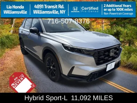 Silver 2026 Honda CR-V Hybrid Sport-L for sale in Buffalo, NY