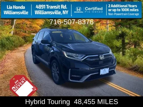 Black 2021 Honda CR-V Hybrid Touring for sale in Buffalo, NY