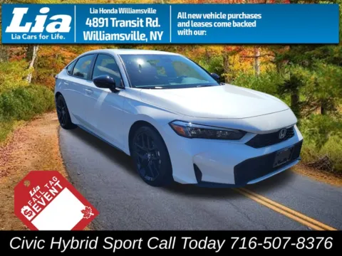 White 2026 Honda Civic Hybrid Sport for sale in Buffalo, NY