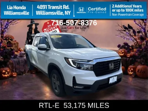 White 2021 Honda Ridgeline RTL-E for sale in Buffalo, NY