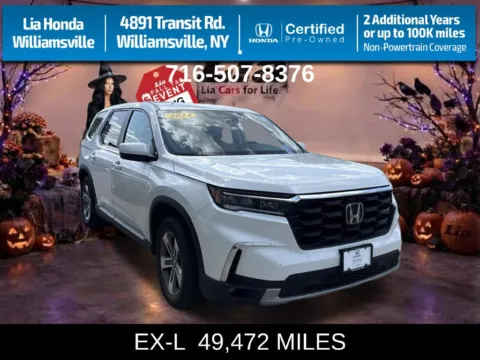 White 2024 Honda Pilot EX-L for sale in Buffalo, NY