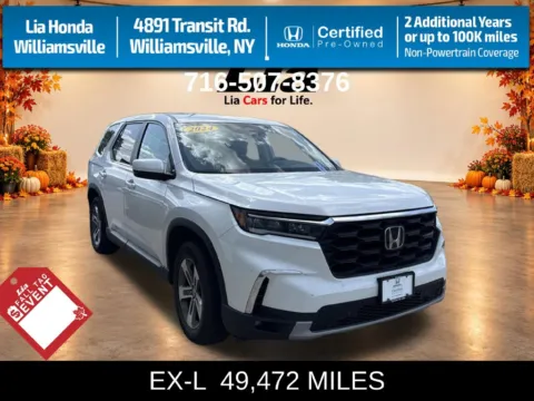 White 2024 Honda Pilot EX-L for sale in Buffalo, NY