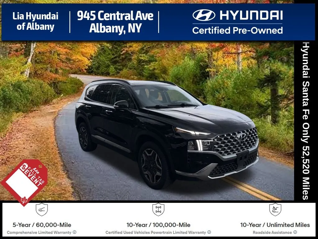 Black 2023 Hyundai Santa Fe Limited for sale in Albany, NY