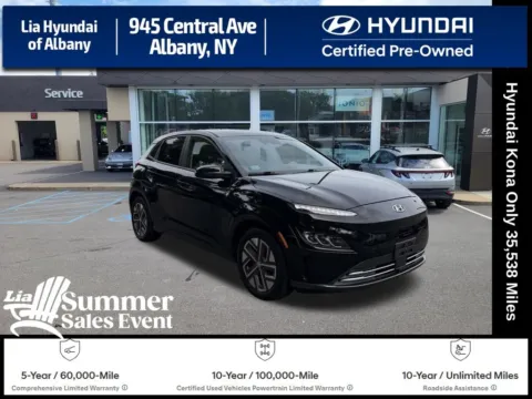 Black 2023 Hyundai Kona Electric Limited for sale in Albany, NY