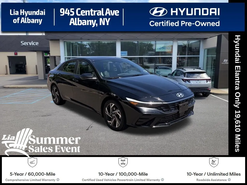 Black 2025 Hyundai Elantra Hybrid Limited for sale in Albany, NY