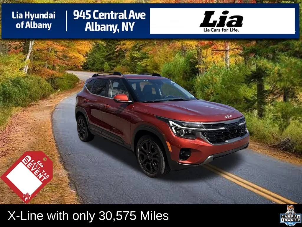 Orange 2024 Kia Seltos X-Line for sale in Albany, NY