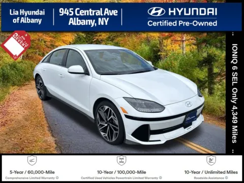 White 2025 Hyundai IONIQ 6 SEL for sale in Albany, NY