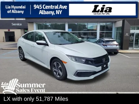 White 2020 Honda Civic LX for sale in Albany, NY