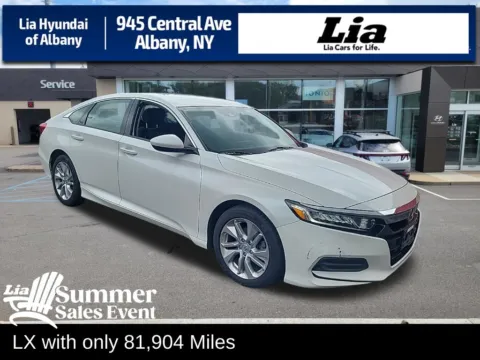 White 2018 Honda Accord LX for sale in Albany, NY