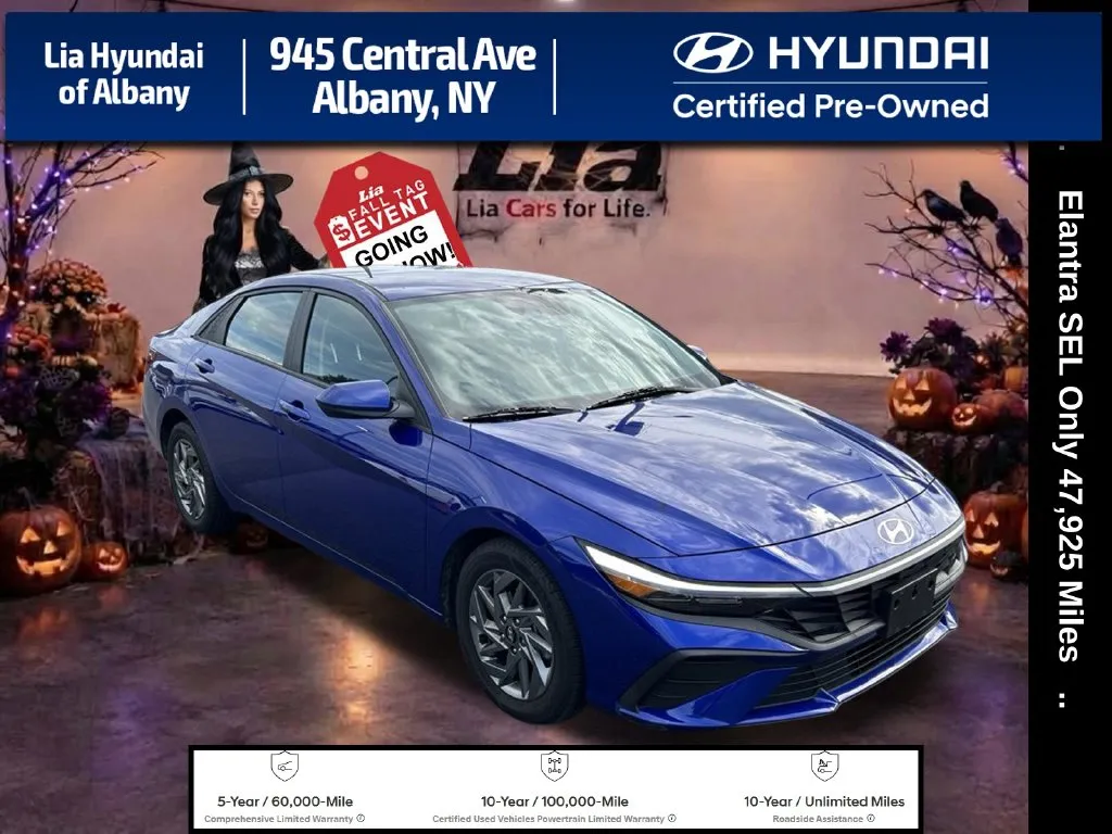 Blue 2024 Hyundai Elantra SEL for sale in Albany, NY
