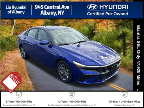 Blue 2024 Hyundai Elantra SEL for sale in Albany, NY