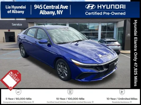 Blue 2024 Hyundai Elantra SEL for sale in Albany, NY