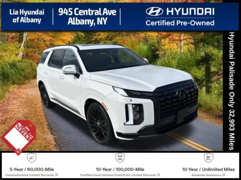 White 2025 Hyundai Palisade Calligraphy Night Edition for sale in Albany, NY