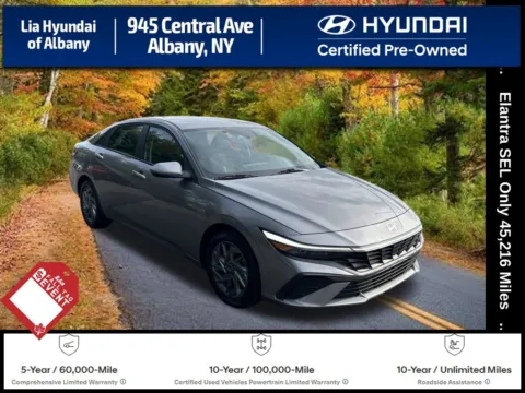 Gray 2024 Hyundai Elantra SEL for sale in Albany, NY
