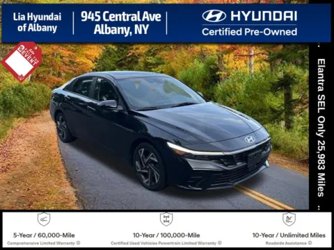 Black 2024 Hyundai Elantra SEL for sale in Albany, NY