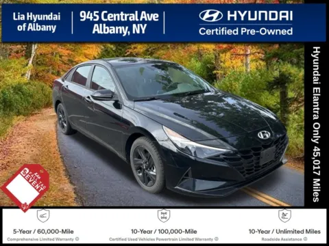 Black 2023 Hyundai Elantra Hybrid Blue for sale in Albany, NY