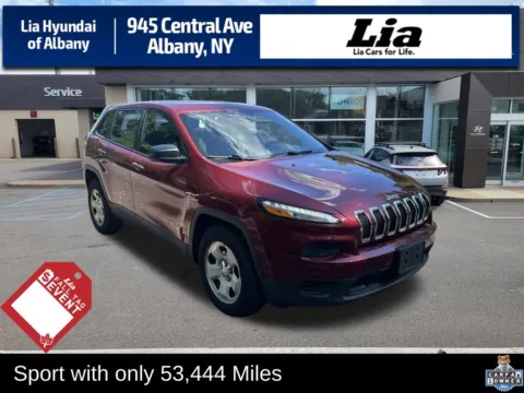 Red 2016 Jeep Cherokee Sport for sale in Albany, NY