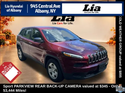 Red 2016 Jeep Cherokee Sport for sale in Albany, NY