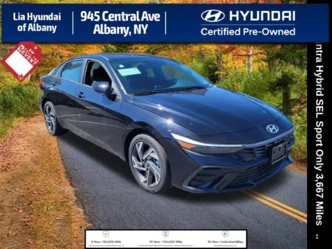 Black 2026 Hyundai Elantra Hybrid SEL Sport for sale in Albany, NY