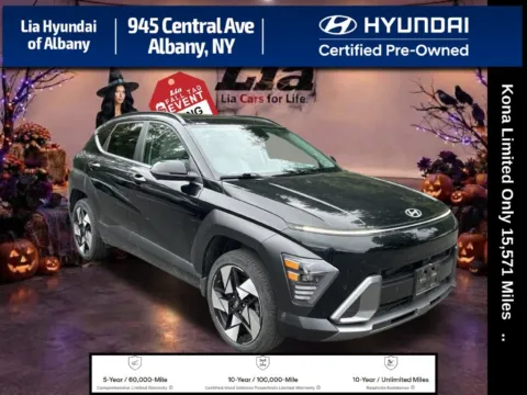 Black 2024 Hyundai Kona Limited for sale in Albany, NY