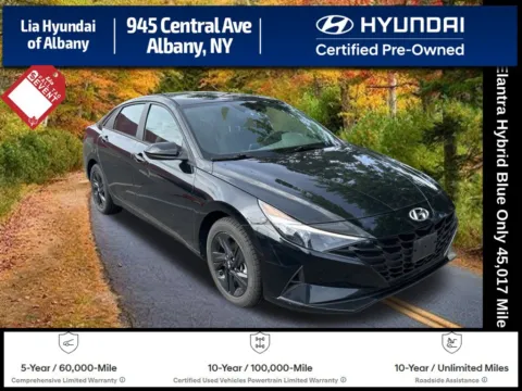Black 2023 Hyundai Elantra Hybrid Blue for sale in Albany, NY