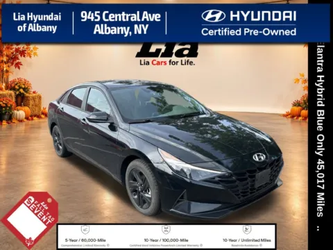 Black 2023 Hyundai Elantra Hybrid Blue for sale in Albany, NY