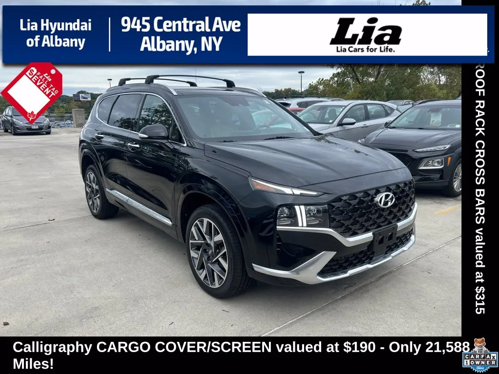 Black 2021 Hyundai Santa Fe Calligraphy for sale in Albany, NY