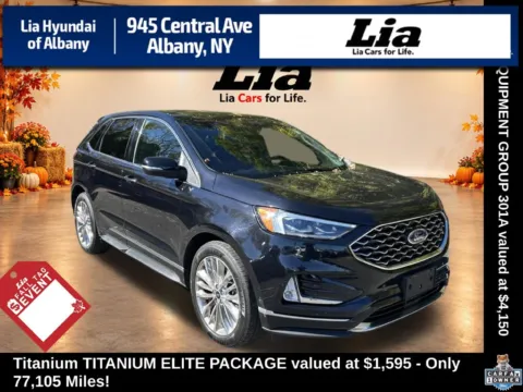 Black 2020 Ford Edge Titanium for sale in Albany, NY