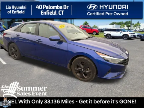 Blue 2023 Hyundai Elantra SEL for sale in Enfield, CT