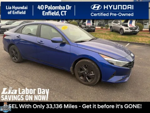 Blue 2023 Hyundai Elantra SEL for sale in Enfield, CT