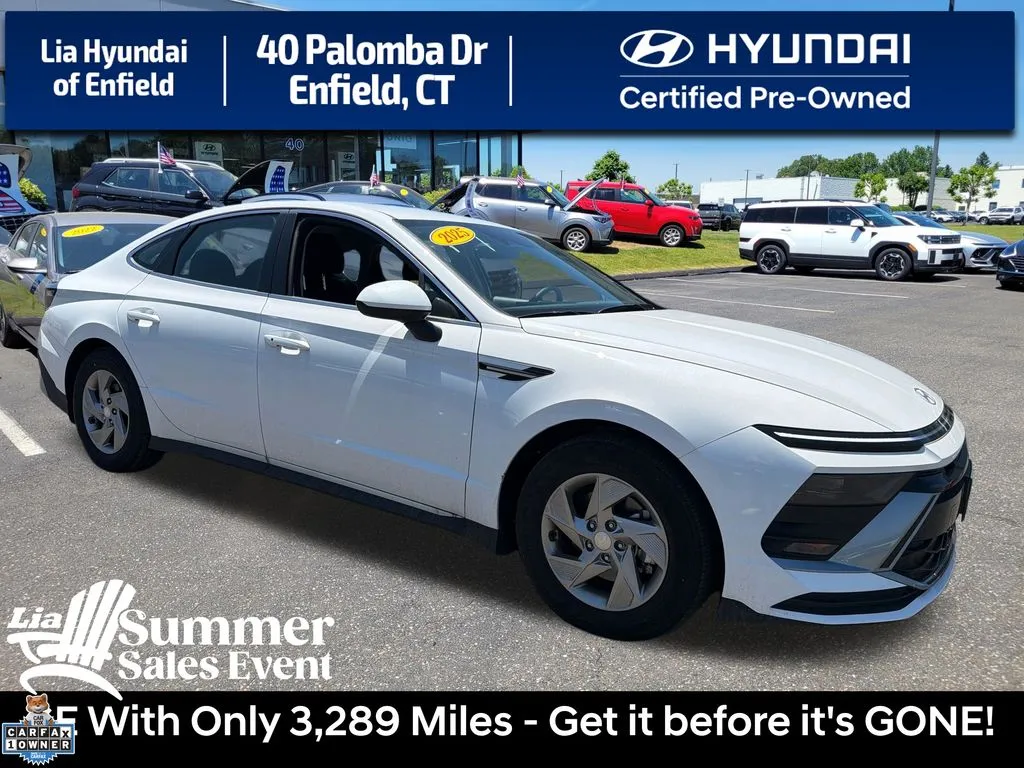 White 2025 Hyundai Sonata SE for sale in Enfield, CT