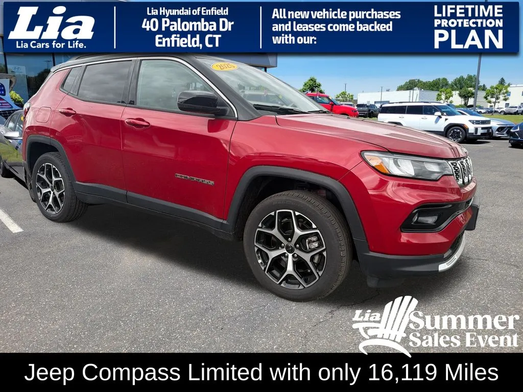 Red 2025 Jeep Compass Limited for sale in Enfield, CT