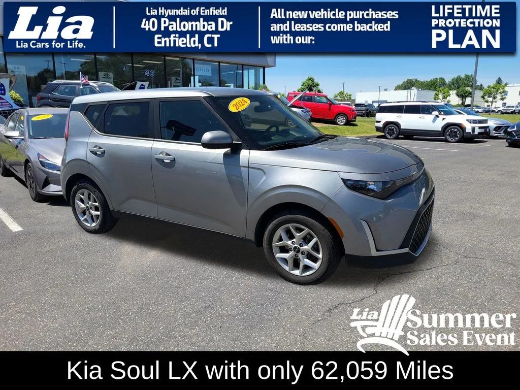 Gray 2024 Kia Soul LX for sale in Enfield, CT