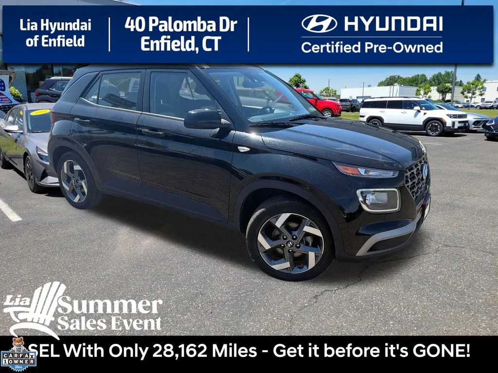 Black 2025 Hyundai Venue SEL for sale in Enfield, CT