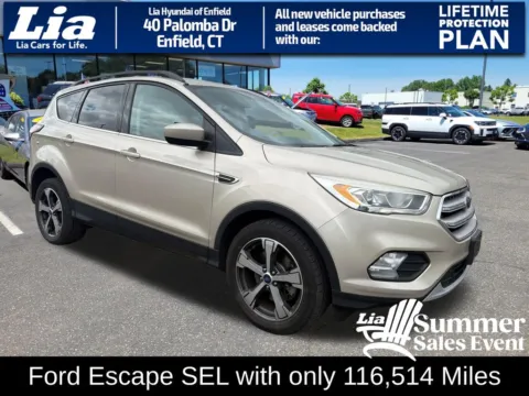 White 2018 Ford Escape SEL for sale in Enfield, CT