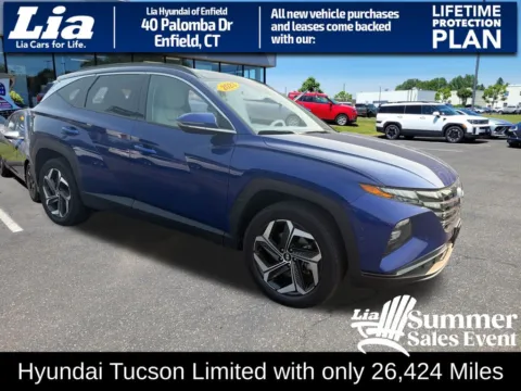 Blue 2023 Hyundai Tucson Limited for sale in Enfield, CT