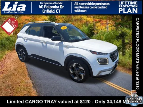 White 2023 Hyundai Venue Limited for sale in Enfield, CT