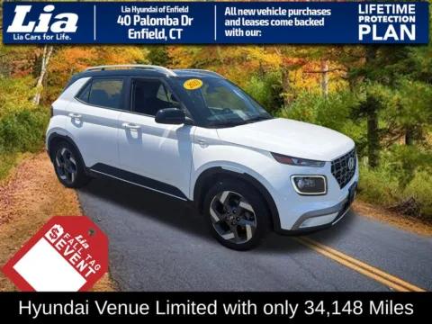 White 2023 Hyundai Venue Limited for sale in Enfield, CT