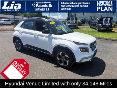 White 2023 Hyundai Venue Limited for sale in Enfield, CT