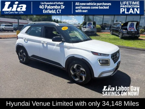 White 2023 Hyundai Venue Limited for sale in Enfield, CT