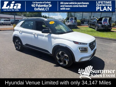 White 2023 Hyundai Venue Limited for sale in Enfield, CT