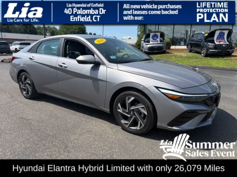 Gray 2024 Hyundai Elantra Hybrid Limited for sale in Enfield, CT