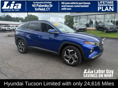 Blue 2024 Hyundai Tucson Limited for sale in Enfield, CT
