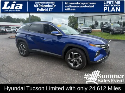 Blue 2024 Hyundai Tucson Limited for sale in Enfield, CT