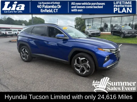 Blue 2024 Hyundai Tucson Limited for sale in Enfield, CT