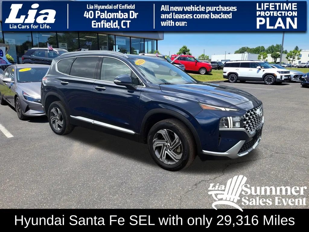 Blue 2023 Hyundai Santa Fe SEL for sale in Enfield, CT